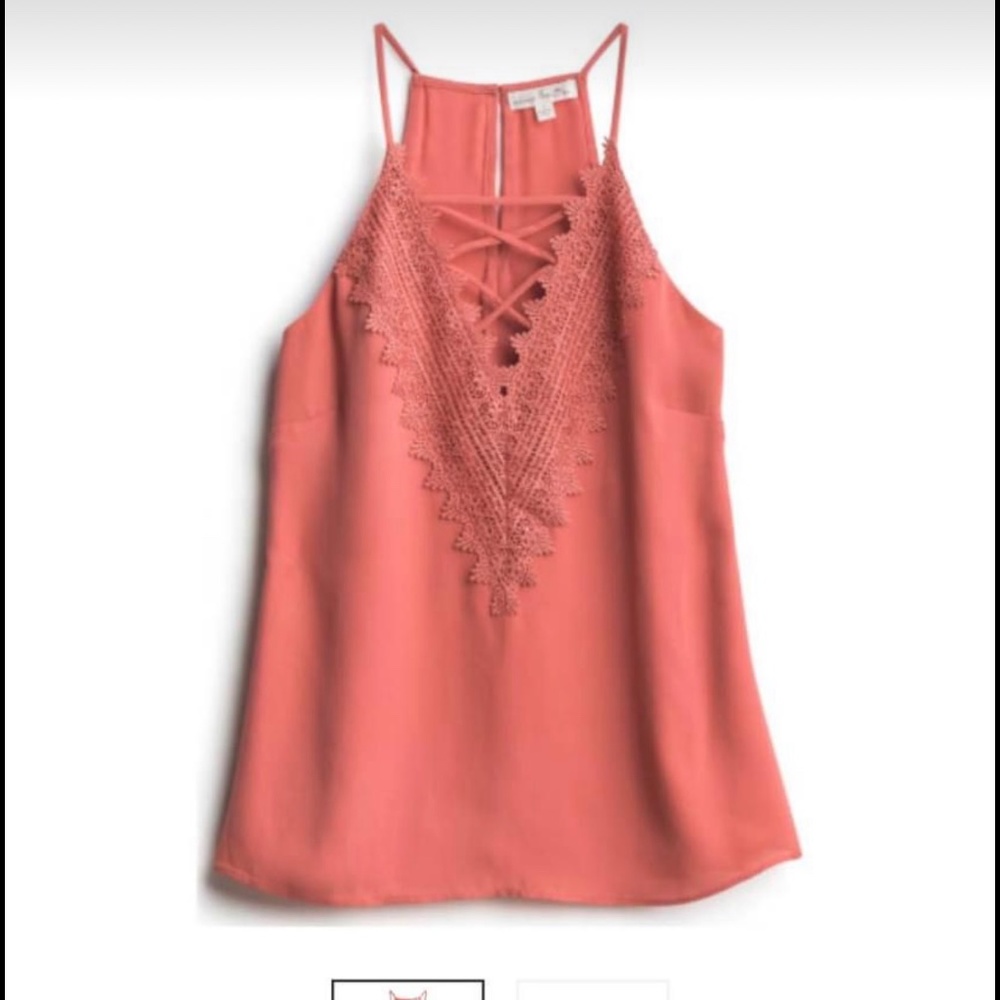 New with tags NINE BRITTON Araminta Lace Detail Blouse Size Medium $25